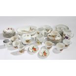 Collection of Royal Worcester Evesham pattern dinner and tea wares, to include teapot, graduated