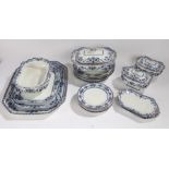 Burgess & Leigh semi-porcelain Leighton pattern part dinner service, consisting of plates,