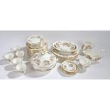 Wedgwood Lichfield pattern part tea and dinner service, consisting of plates, saucers, five cups,