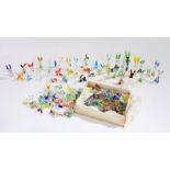 Collection of small art glass rabbits, various sizes, (qty)