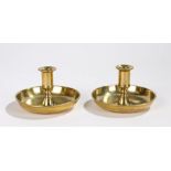19th Century brass Brighton Bun, the domed body opening to reveal the candleholder and socket, 12.