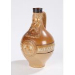 Doulton Burslem stoneware commemorative Bellarmine flask, bearing applied dedicatory tribute to