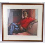 After Anne Mackintosh (Contemporary) Seve Ballesteros, pencil signed Artist proof, 56cm x 50cm