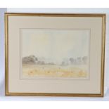 Ethel Keane (contemporary) Field view, signed and dated 1983 watercolour, 37cm x 26cm