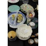 Porcelain, to include Fortnum & Mason, Noritake, Cornish ware, Royal Winton, miniature Japanese