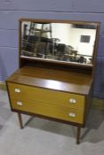 Two mid 20th Century dressing tables, one with a Bescraft label to the back, 84.5cm and 76cm wide