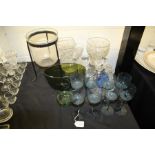Glassware, to include dressing table pots, vases, ashtray, glasses, etc. (qty)