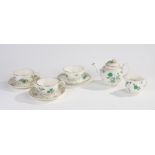Royal Worcester 'Reproduction of Early Worcester Circa 1760', quantity of teaware, comprising