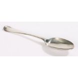 George II silver table spoon, London 1730, maker William Petley, the old English pattern handle with