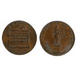 British Token, copper Halfpenny, 1795, FOR THE USE OF TRADE, reverse BUNGAY 1795, We promise to
