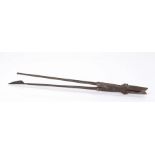 Unusual 17th/18th Century metal tool, the steel tool with a blade and tamper to the end of the