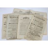 Ephemera, to include four 19th Century Theatre Royal posters, The London Gazette and a copy of The