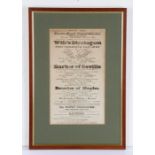 Theatre Royal Covent Garden poster, circa 1827, Wife's Stratagem, Barber of Seville, 18cm x 31cm