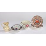 Collection of 19th Century porcelain, to include a tea bowl and saucer, a jug, a twin handled pot