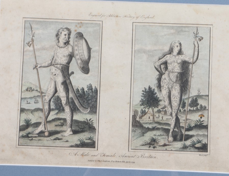 Collection of prints, to include a portrait of Edward Lord Monta, 18th Century example, a hand - Image 4 of 4