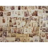 Collection of carte de visite and cabinet cards, to include Ladies and Gentleman in various poses