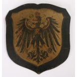 Imperial German carriage crest, with an eagle with spread wings, 26cm wide