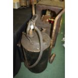 Garage/ workshop oil dispenser with trolley