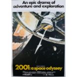 2001: A Space Odyssey (1968) - British Quad film poster, directed by Stanley Kubrick, later print,