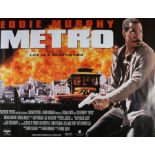 Metro (1997) - British Quad film poster, starring Eddie Murphy, Michael Rapaport and Michael