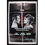 WUSA (1970) - film poster, starring Paul Newman and Joanne Woodward, 104cm x 68cm, folded, later