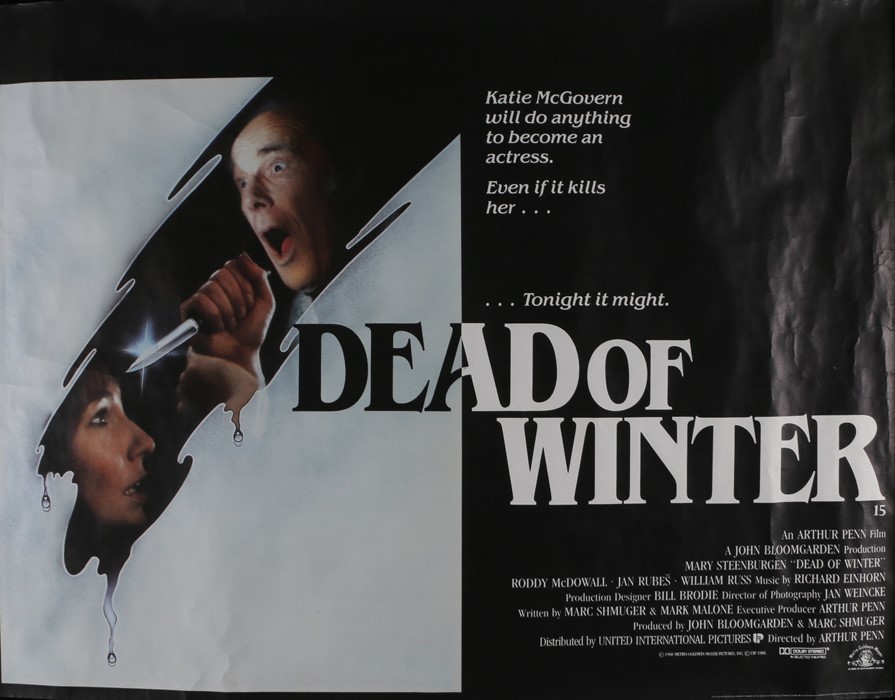 Dead of Winter (1987) - British Quad film poster, starring Mary Steenburgen and Roddy McDowall,