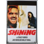 The Shining (1980) - British Quad film poster, starring Jack Nicholson and Shelley Duvall, later