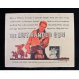 The Left Handed Gun (1958) film poster, starring Paul Newman, Lita Milan, and John Dehner, 56cm x