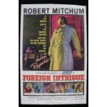 Foreign Intrigue (1956) film poster, starring Robert Mitchum, Geneviève Page, and Ingrid Thulin,