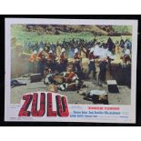 Zulu (1964) - American lobby card, starring Stanley Baker, Jack Hawkins, and Ulla Jacobsson, 28cm