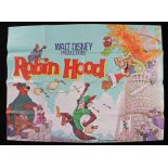 Robin Hood (1973) film poster, 75cm x 102cm, folded 1978 print