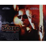 The Score (2001) British Quad film poster, starring Robert De Niro, Edward Norton and Angela