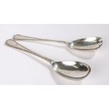 Pair of George V silver salad servers, Sheffield 1931, maker Alexander Clark & Co Ltd, with ribbon