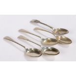 Three George V silver teaspoons, Sheffield 1924, maker James Deakin & Sons (John & William F
