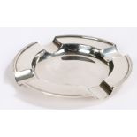 George V silver ashtray, Birmingham 1931, maker William Hutton & Sons Ltd, of circular form, 10.