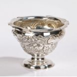 Edward VII silver bowl, Sheffield 1902, maker Henry Adams, with crimped rim above a foliate and
