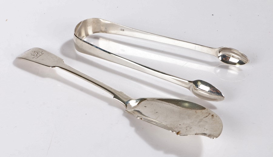 George IV silver fish knife, Dublin 1827, maker James Scott or Isaac Solomon, the fiddle pattern