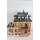 Georgian style dolls house, together with furniture