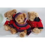 Harrod Christmas bears, 1997, 1999, 2003, 2004, 2007, 2008 (6)