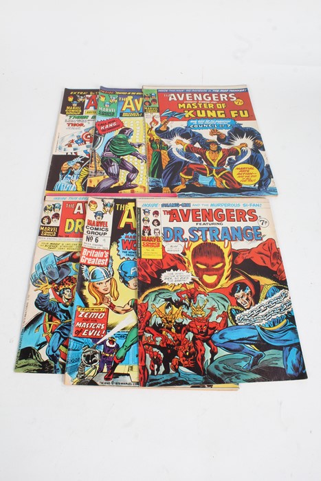 Approximately 60 Marvel The Avengers comics, to include numbers 4 and 5 (qty)