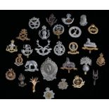 Selection of British army cap badges, various Regiments and Corps, mainly reproduction, (qty)