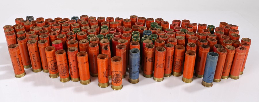 Quantity of vintage collectors paper used shotgun cartridges, by Eley, Jeffery's, Chubb,