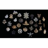 Selection of British army cap badges, various Regiments and Corps, mainly reproduction, (qty)