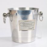 Laurent Perrier Champagne bucket, with loop carrying either side, 19.5cm diameter x 20cm high