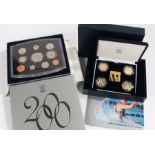 Royal Mint year 2000 coin set, boxed, Royal Mint 2002 Commonwealth Games £2 coin set, boxed (2)