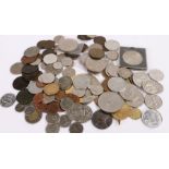 Collection of coins, to include Polynesie, British Crowns, Australian coins, copper coins, etc, (