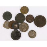 Collection of cons and tokens, to include Victoria Model Money, Wellington Token, 1847 1 Gulden,