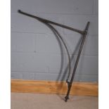 Large 18th/19th Century iron bracket, 91cm high