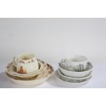 Four items of Wedgwood 'Peter Rabbit' china, to include cup, saucer, side plate and bowl, together