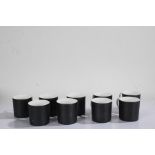 Susie Cooper Contrast pattern coffee set, consisting of twelve coffee cups and saucers (qty)